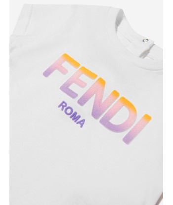 Fendi Baby Girls Jersey Logo T-Shirt acheter