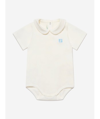 Fendi Baby Unisex Knit FF Logo Romper Set de pas cher