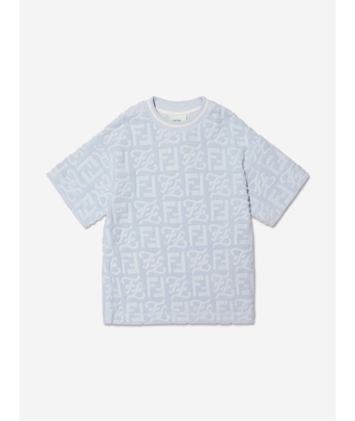 Fendi Boys Towelling Karligraphy T-Shirt destockage