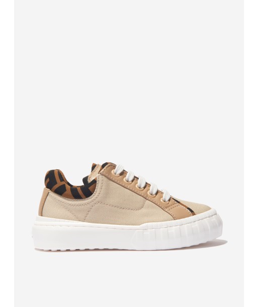 Fendi Unisex Canvas FF Logo Trainers Comparez et commandez 