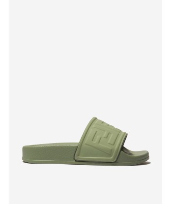 Fendi Unisex Logo Embossed Sliders 2023