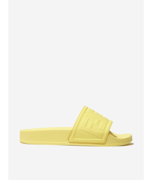 Fendi Unisex Logo Embossed Sliders l'évolution des habitudes 