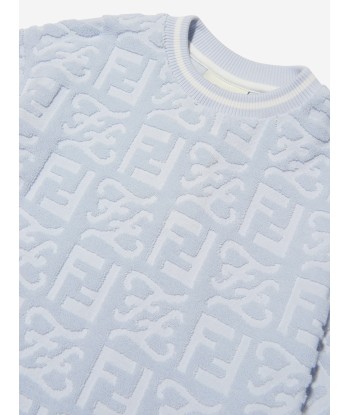 Fendi Boys Towelling Karligraphy T-Shirt destockage