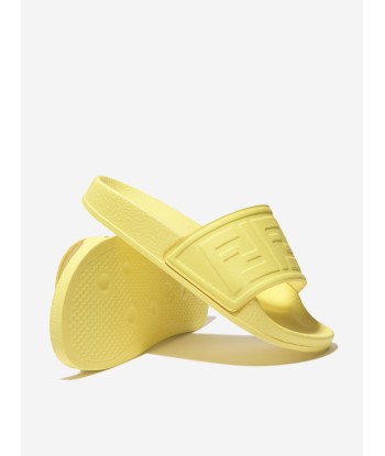 Fendi Unisex Logo Embossed Sliders l'évolution des habitudes 