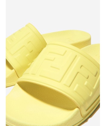 Fendi Unisex Logo Embossed Sliders l'évolution des habitudes 