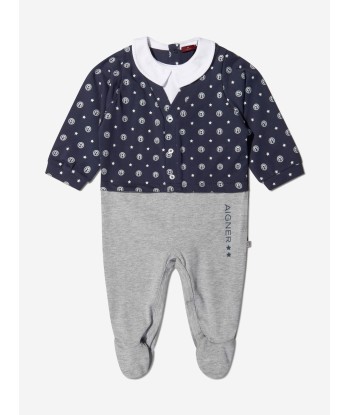 Aigner Baby Boys Cotton Logo Babygrow plus qu'un jeu 