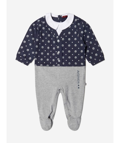 Aigner Baby Boys Cotton Logo Babygrow plus qu'un jeu 