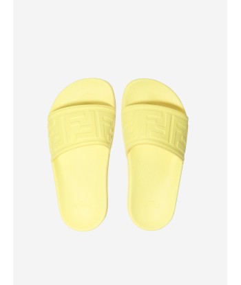 Fendi Unisex Logo Embossed Sliders l'évolution des habitudes 