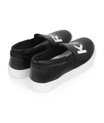 Karl Lagerfeld Leather Slip On Shoes solde