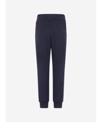 Emporio Armani Boys Blue Cotton Joggers le concept de la Pate a emporter 