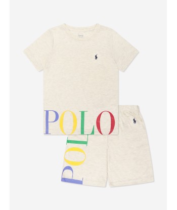 Ralph Lauren Boys T-Shirt And Shorts Lounge Short in Ivory Comment ça marche