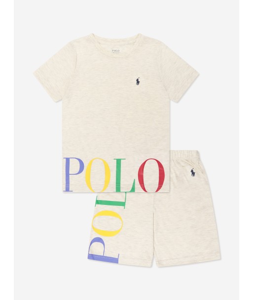 Ralph Lauren Boys T-Shirt And Shorts Lounge Short in Ivory Comment ça marche