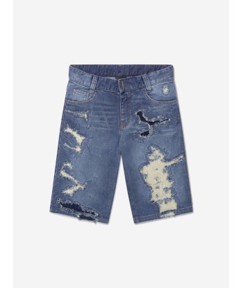 Givenchy Boys Distressed Denim Shorts prix