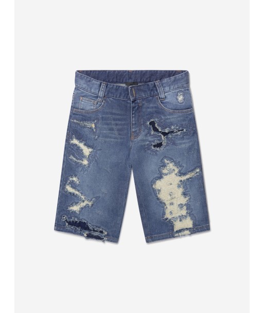 Givenchy Boys Distressed Denim Shorts prix