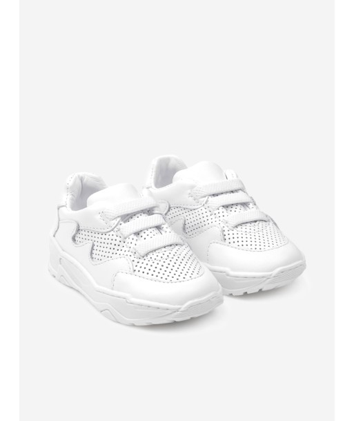 Emporio Armani Kids Trainers - Leather Trainers pas cher 