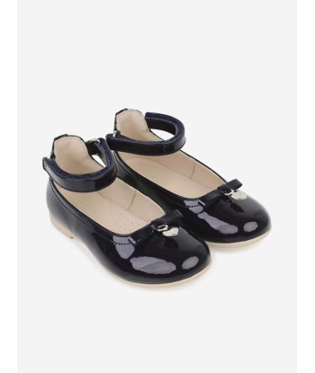 Emporio Armani Girls Patent Ankle Strap Shoes Jusqu'à 80% De Réduction