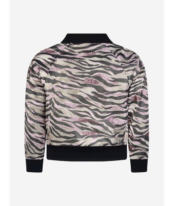 KENZO Girls Pink & Tiger Stripe Jacket pas cher