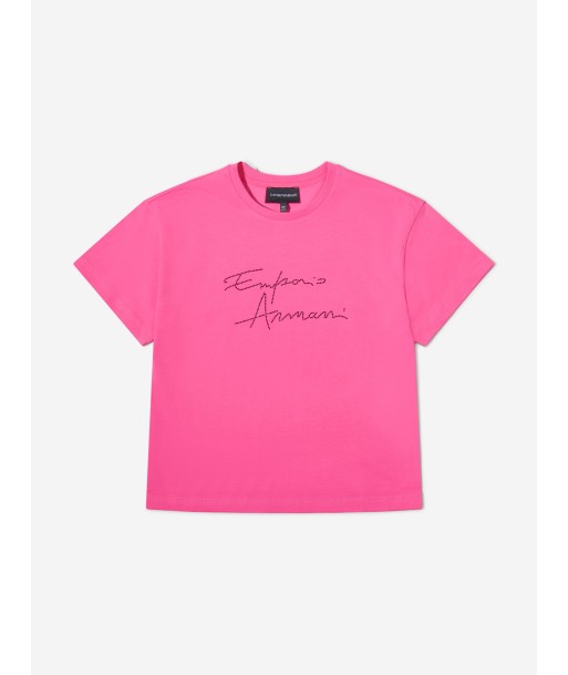 Emporio Armani Girls Cotton Jersey Logo T-Shirt Comment ça marche