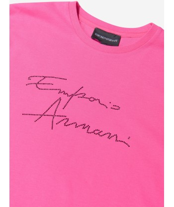 Emporio Armani Girls Cotton Jersey Logo T-Shirt Comment ça marche