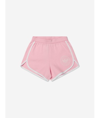 Emporio Armani Girls Cotton Logo Print Shorts 50-70% off 