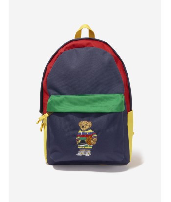 Ralph Lauren Boys Polo Bear Backpack in Navy la livraison gratuite