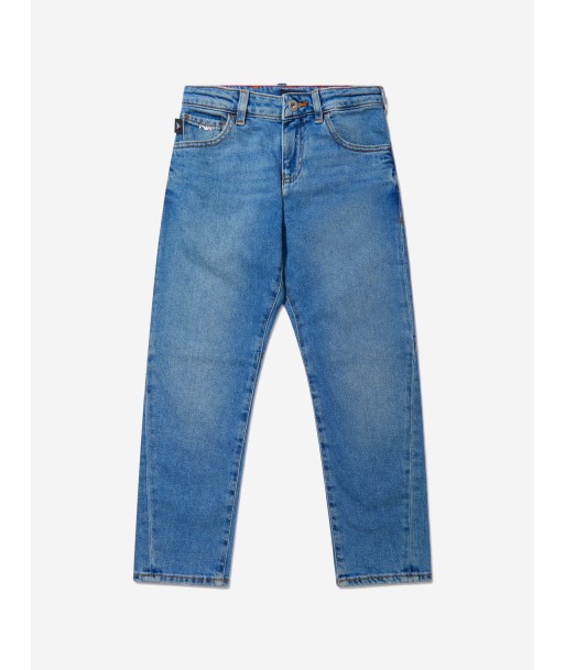 Emporio Armani Boys Cotton Denim Branded Jeans à prix réduit toute l'année