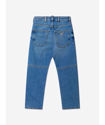 Emporio Armani Boys Cotton Denim Branded Jeans à prix réduit toute l'année