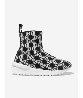 Balmain Unisex Logo Print Sock Trainers paiement sécurisé