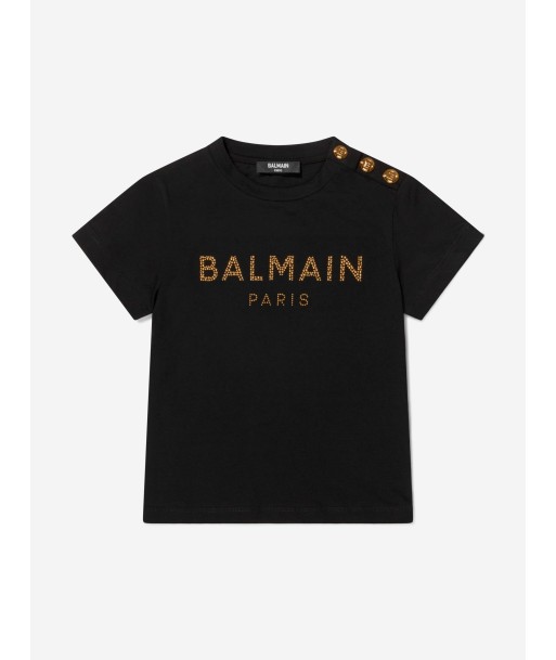 Balmain Girls Cotton Branded T-Shirt vente chaude votre 