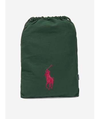 Ralph Lauren Kids Canvas Gym Sack in Green pas cher