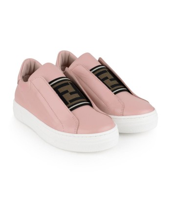 Fendi Girls Leather Slip On Trainers en linge