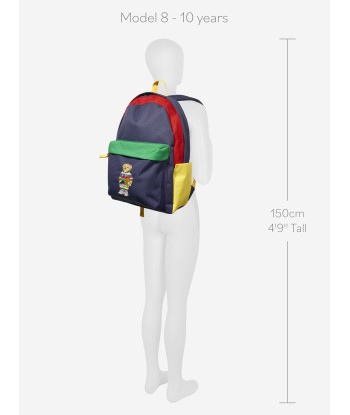 Ralph Lauren Boys Polo Bear Backpack in Navy la livraison gratuite