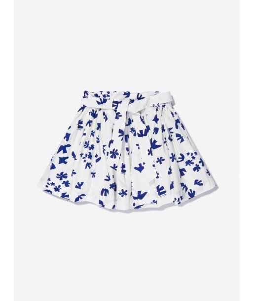 Bonpoint Girls Cotton Poplin Graphic Print Flared Skirt À commander