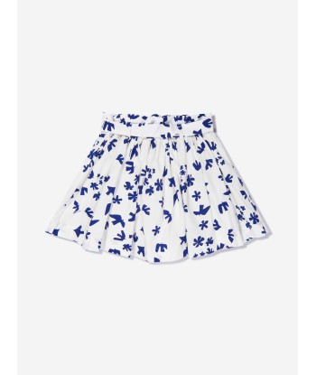 Bonpoint Girls Cotton Poplin Graphic Print Flared Skirt À commander