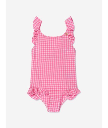 Bonpoint Girls Gingham Ruffle Swimsuit vente chaude votre 