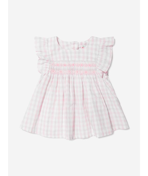 Bonpoint Baby Girls Cotton And Linen Smocked Blouse acheter en ligne