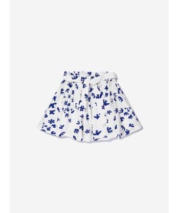 Bonpoint Girls Cotton Poplin Graphic Print Flared Skirt À commander