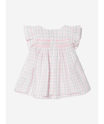 Bonpoint Baby Girls Cotton And Linen Smocked Blouse acheter en ligne