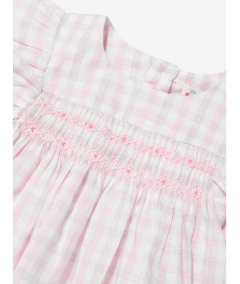 Bonpoint Baby Girls Cotton And Linen Smocked Blouse acheter en ligne