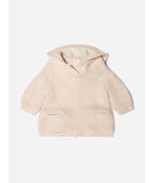 Bonpoint Baby Unisex Wool And Cotton Knitted Hoodie Profitez des Offres !