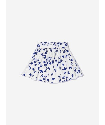 Bonpoint Girls Cotton Poplin Graphic Print Flared Skirt À commander