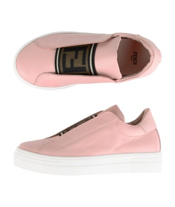 Fendi Girls Leather Slip On Trainers en linge