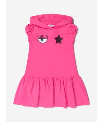 Chiara Ferragni Girls Cotton Eyestar Jersey Hooded Dress votre