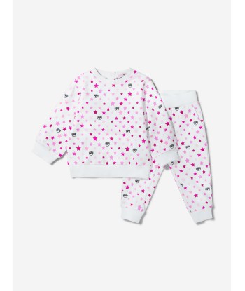 Chiara Ferragni Baby Girls Cotton Multi Print Tracksuit Pour