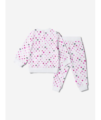 Chiara Ferragni Baby Girls Cotton Multi Print Tracksuit Pour