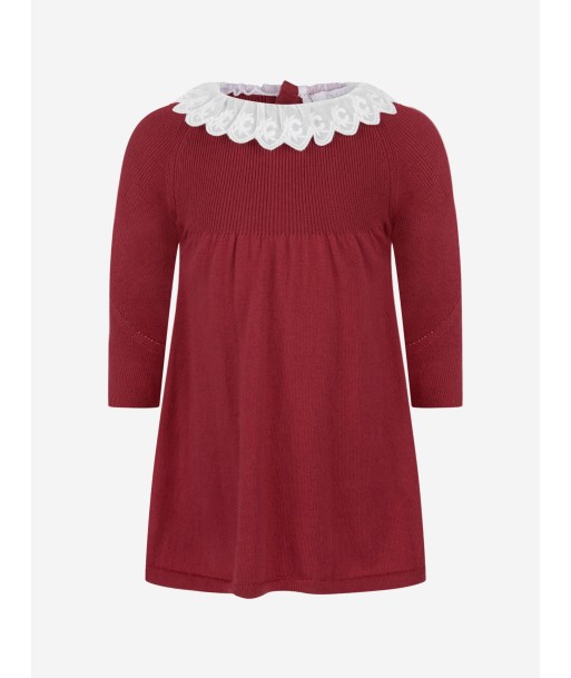 Chloe Baby Girls Red Cotton Knitted Dress Venez découvrir notre 