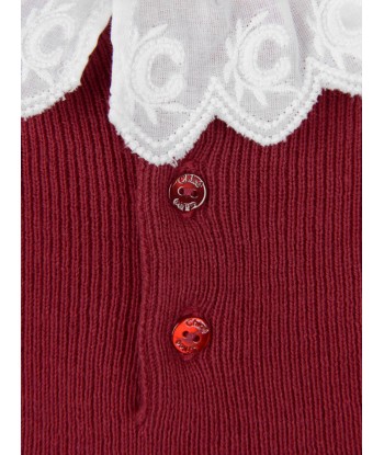 Chloe Baby Girls Red Cotton Knitted Dress Venez découvrir notre 