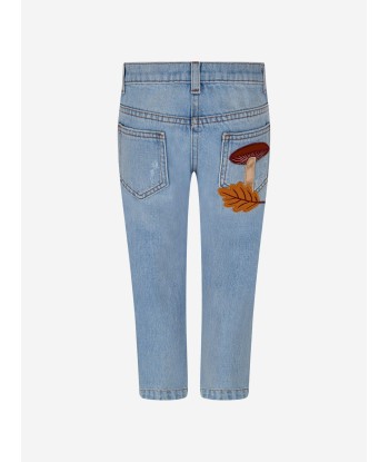 Dolce & Gabbana Girls Light Distressed Denim Jeans français