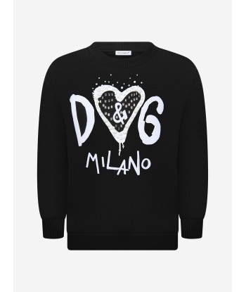 Dolce & Gabbana Girls Sweat Top brillant des détails fins