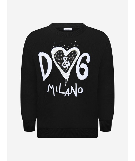 Dolce & Gabbana Girls Sweat Top brillant des détails fins